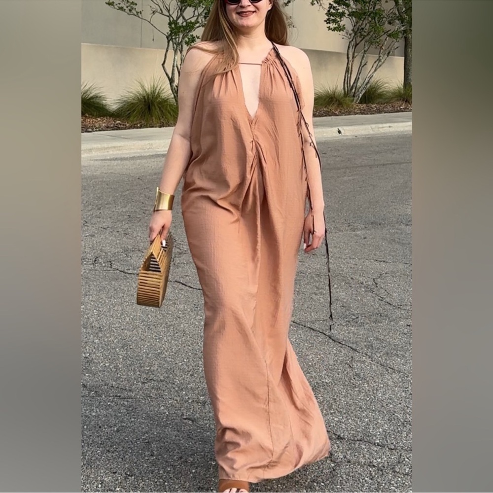 Zara Maxi draped dress